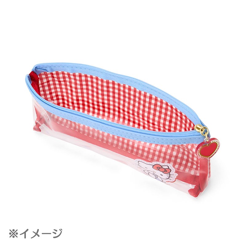Sanrio Clear Pencil Case Kuromi PVC, Laminated Cotton, For Ages