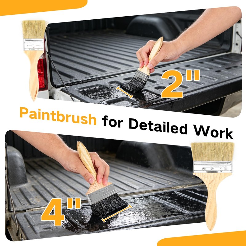 Koalafast Truck Bed Liner Roller Kit, 8PCS Roll on Bed