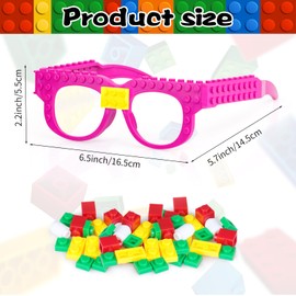 Hxezoc - Juego de 12 piezas de ladrillos de construcción para niños, bloques de construcción creativos, para fiestas, carnaval, cumpleaños, suministros para juegos escolares