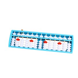 Larcele Pearl Arithmetic Abacus Counting with Reset Button School Supplies for Students13 Column SP-02 (Blue 1)
