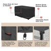Porch Shield Patio Fire Pit Cover - Waterproof 600D Outdoor
