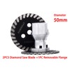 SUBRILLI 2-Pcs 50mm Mini Engraving Diamond Saw Blade with RemovabIe