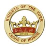 Knights of the York Round Masonic Auto Emblem - 3"
