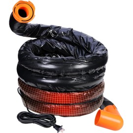 H&G lifestyles 20ft Heated Sewer Hose for Camper, RV Sewer Hose Insulation for Winter, Anti-freeze Heated Sewage Hose, 3-Inche Pipes Easy to Drain and Clog-Free, with Bayonet Fittings & Storage Bag