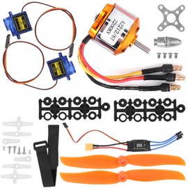 KV2200 RC Aircraft Motor Kit, 2RC Aircraft Accessory 212 KV2200 Motor RC Motor 6035 Propeller Servo 30A ESC XT60