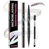 Microblading Eyebrow Pencil, Eyebrow Pencil, 2-in-1 Waterproof, Smudge-Proof, 3D Eyebrow