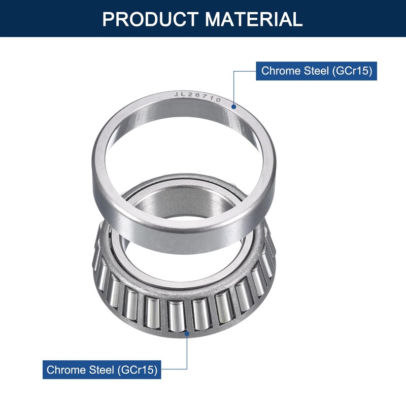 HIPicco 2 Pack JL26749/10 Tapered Roller Bearing Cone and Cup