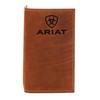 Ariat Rodeo Wallet Emboss Shield & Script Medium Brown, Leather