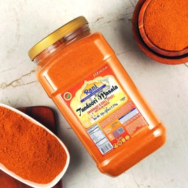 Rani Tandoori Masala (Natural, No Colors Added) Indian 11-Spice Blend 80oz (5lbs) 2.27kg Bulk PET Jar ~ Salt Free | Vegan | Gluten Friendly | NON-GMO | Kosher | Indian Origin