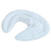 Neck Pillow with Stand-Up Collar Organic Fabric Light Blue /