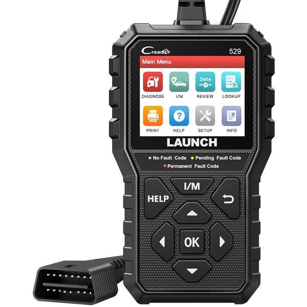 LAUNCH OBD2 Scanner CR529 One-Click I/M, Full OBDII Code Reader,