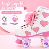 Ruthfot Women's and Girl's Classic Roller Skates with Light up