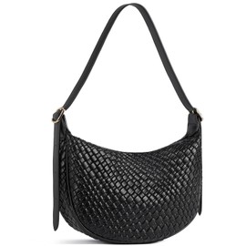 BOSTANTEN Women's Handbags, Small, Braided Bags, Shoulder Bag, Women's Crossbody Bag, Shoulder Bag for Women, Tote Bag, black, Small