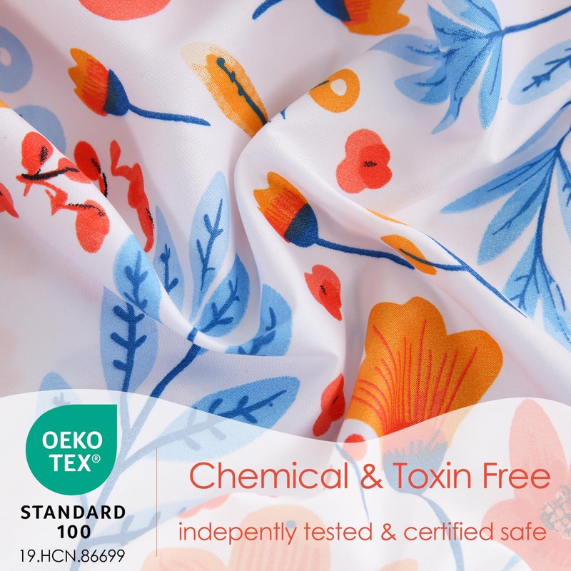 JSD Floral Printed Sheet Set Full Size, 4 Piece Flower