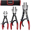 3-Piece Ratcheting Hose Pinch Off Pliers Set 8" 10" 12"