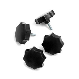 Design61 Set of 4 Star Grip Handwheel M8 x 20 mm Diameter 50