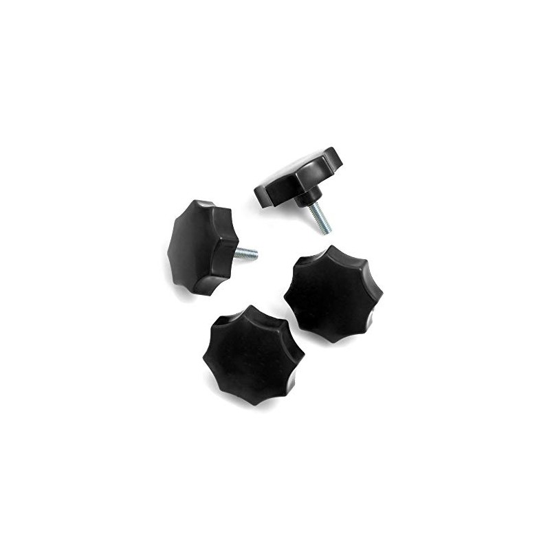 Design61 Set of 4 Star Grip Handwheel M8 x 20