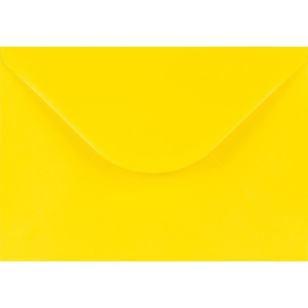 C5 (162x229mm) Coloured Envelopes for A5 Greeting Cards Wedding Invitations & Crafts Pack of 10 (Yellow)