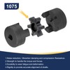 uxcell 1/2" to 1" L090 Flexible 3-Piece L-Jaw Coupling Coupler