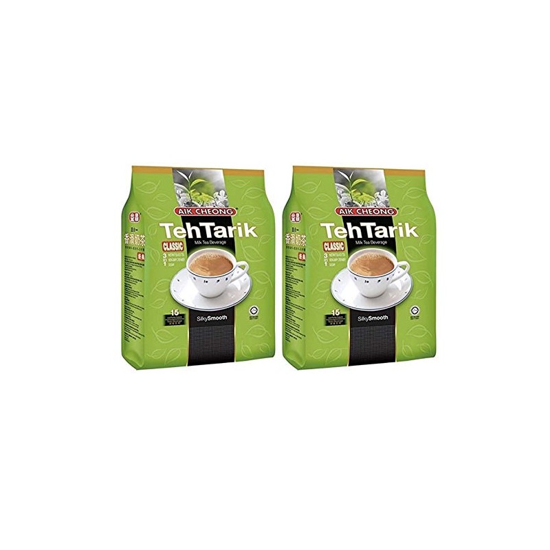 Aik Cheong TehTarik Classic Milk Tea Beverage (2 Pack, Total