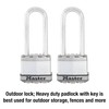 Master Lock M1XTLJ Magnum Heavy Duty Padlock with Key, 2