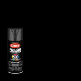 Krylon Fusion All-In-One Adhesive Spray Paint for Indoor/Outdoor Use, 12 oz, Black