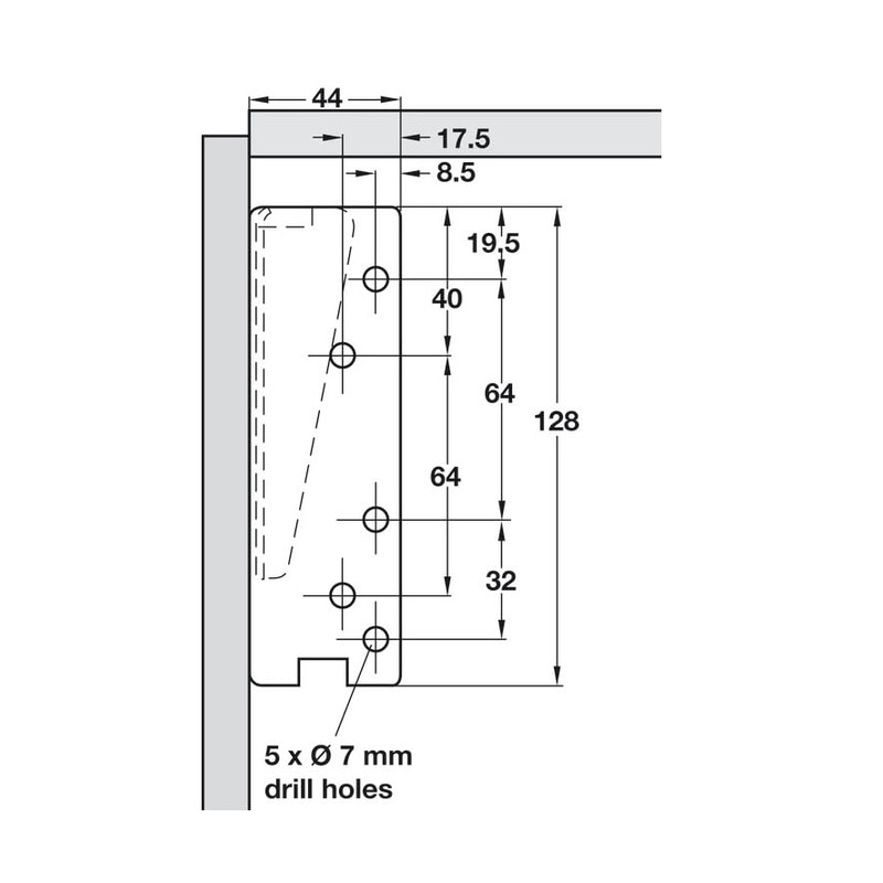 Sprung Swing Up Flap Hinge Set 2 x 180N Zinc