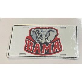 HANGTIME BAMA Aluminum License Plate University of Alabama Crimson Tide UA Car Truck Tag