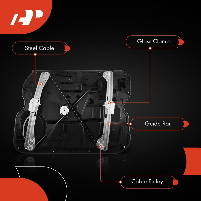 A-Premium Power Window Regulator Front Left Driver Side Compatible with