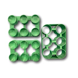 Cookie Cutz 6X1.5” DIA. SPHERICAL 3D Printed BATH BOMBS Mold! Size: 1.5” Diameters