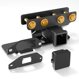 YZONA for Jeep Gladiator JT Tow Hitch, 2 Inch Receiver, 13434 Class 3 III Trailer Hitch Compatible with 2020-2026 Jeep Gladiator JT Hitch Receiver with Cover, Black Power Coat Towing Combo