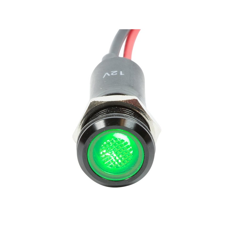 Alpinetech PLB12M 12mm 1/2" 48V AC/DC LED Metal Signal Indicator