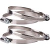 (Pack of 4) Stainless Steel Hose Clamps, Adjustable Clamps, Worm