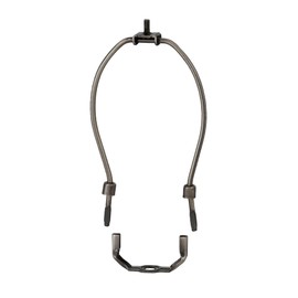 B&P Lamp® Small 6 Inch Heavy Duty Lamp Shade Harp Holder for Table and Floor Lamps, Antique Bronze Finish