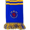 Generisch Braunschweig Bar Scarf (Knitted Scarf, Barscarf), Blue, yellow