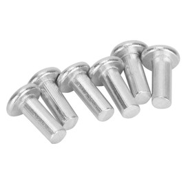 Pack of 100 Gb867 M4 Flat Head Full Rivets, Solid Aluminium Rivets, Replacement for Aluminium, Full Rivets, Aluminium Rivets, Flat Head Full Rivets (M4 x 16)