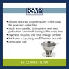 RSVP International Stainless Steel Pour Over Coffee Maker Use with