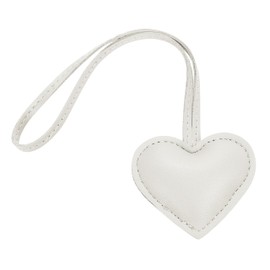 Tonecraft Heart Bag Charm, Simple, Orthodox, Bag Charm, Popular, Stylish, Cute, Microfiber Leather, Squishy, white