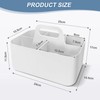 Aevcvok Stackable Organiser, Basket Organiser with Handle, Multi-Purpose Plastic Basket,