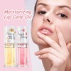 Leogony 2PCS Hydrating Jelly Cute Lip Glow Oil, Plumping Honey