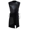 Oddfirm Medieval Leather Vest with Lacing Renaissance Knight Patchwork Leather