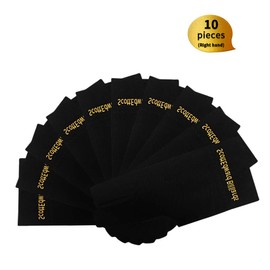 PolyMath Billiard Gloves 10pcs/Set 3 Open Fingers Snooker Accessories Professional Pool Cue Gloves Spandex Lycra for Left Hand, Men Women