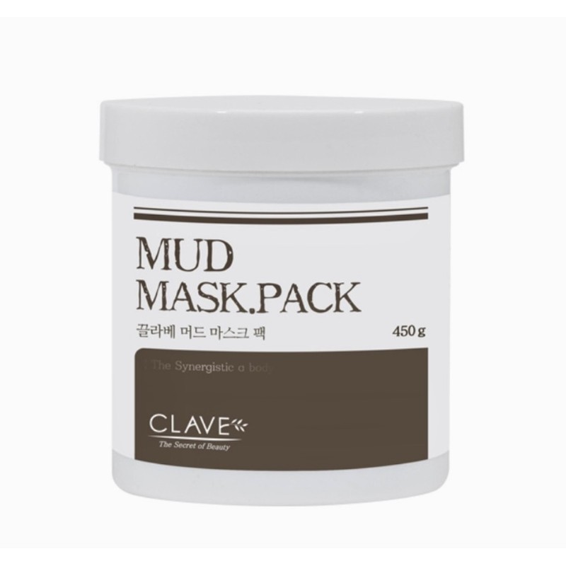 Clave Mud Mask Pack Large Capacity 450g + Aloe Vera