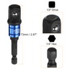 sourcing map Deep 6-Point Impact Socket 1/2" Drive 19mm Metric