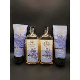 Bath & Body Lavender Vanilla Body Wash - 2Pcs & Body Cream - 2Pcs - 4 Pack