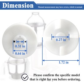 4Pcs Motor Coupler for Eco Twin, Eco Plus and Blue Leaf Mixers,White, Mixer Replacement Part