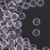 Trimming Shop 15mm Plastic Transparent Clear Round Backing Buttons with