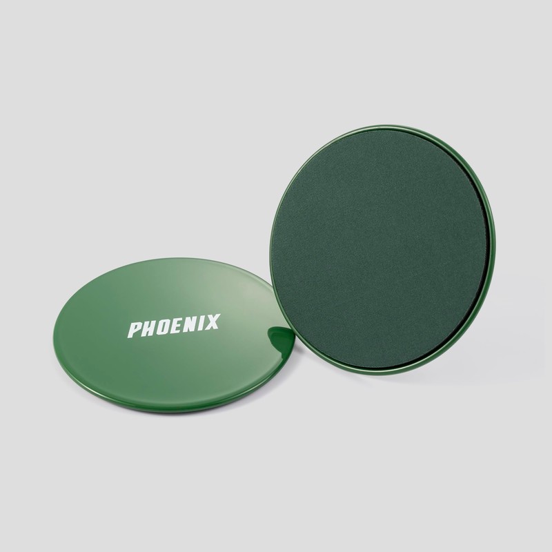 Phoenix Fitness Dual-Sided Gliding Discs - 2x Core Sliders for