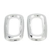 Pair Side LED Marker Light Covers Chrome Bezels Waterproof Heat