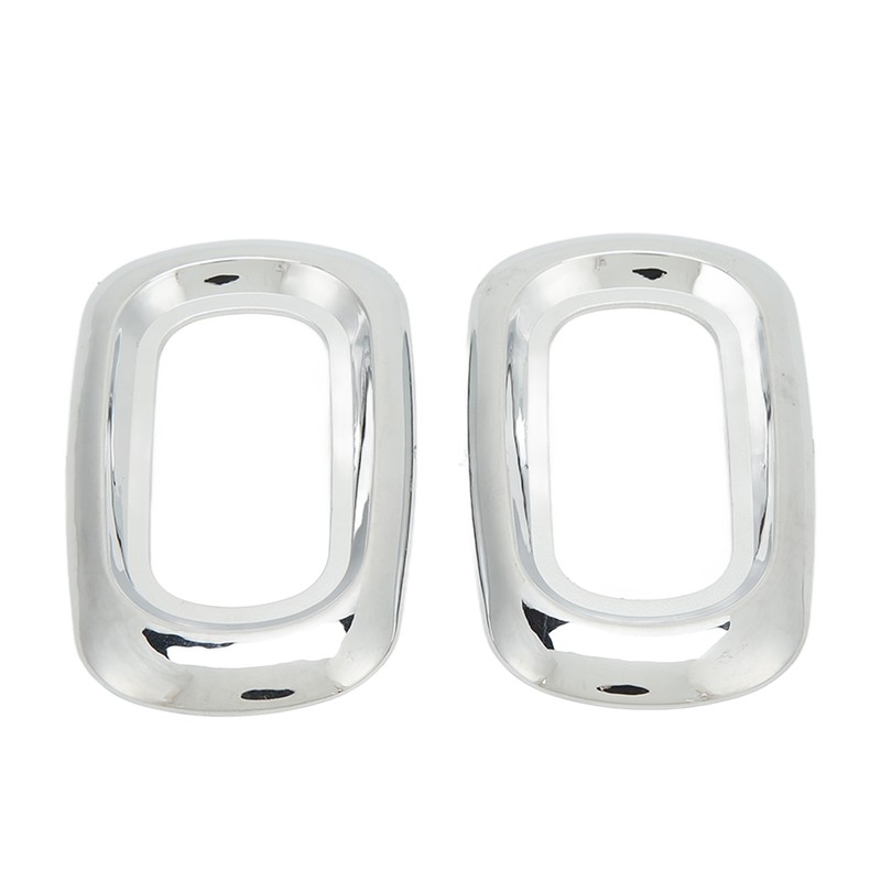 Pair Side LED Marker Light Covers Chrome Bezels Waterproof Heat